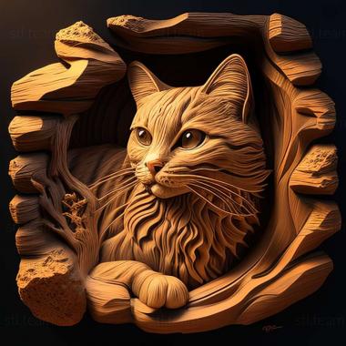 3D model Cheetoh cat (STL)